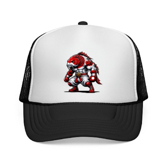 Koi fish national flag of Japan Trucker Caps