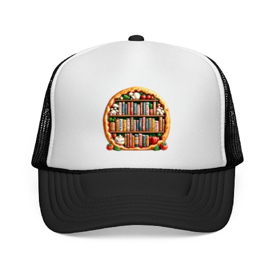 Pizza Words English Teacher Literature Trucker Caps