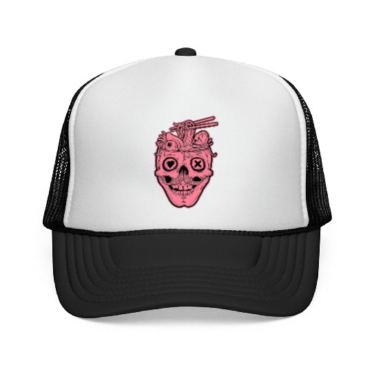 Skull Ramen Trucker Caps