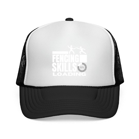 Fencing Skills Loading Funny Fencer Trucker Caps