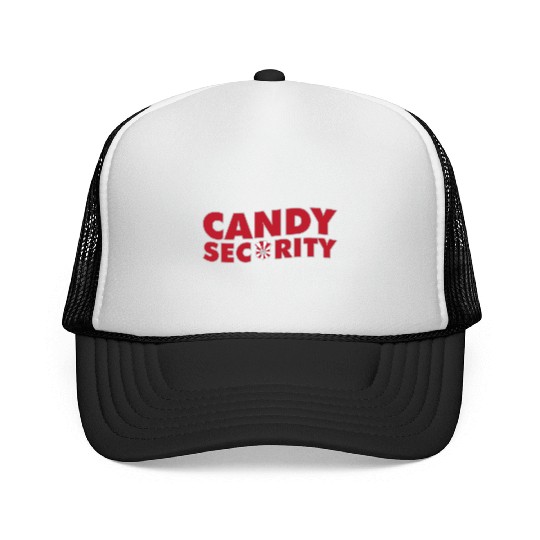 Candy Security Mom Dad Matching Birthday Costume Trucker Caps