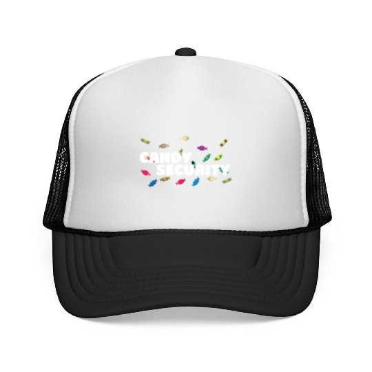 Candy Security Mom Dad Matching Birthday Costume Trucker Caps