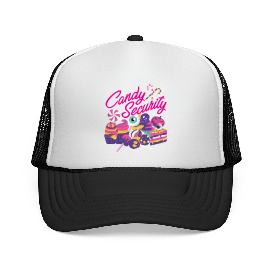 Candy Security Mom Dad Matching Birthday Costume Trucker Caps