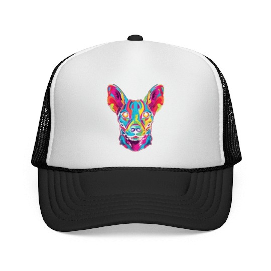 Watercolor Colorful Peruvian Inca Orchid Trucker Caps