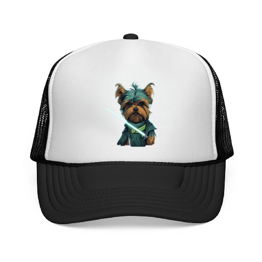Yorkie with Lightsword Trucker Caps