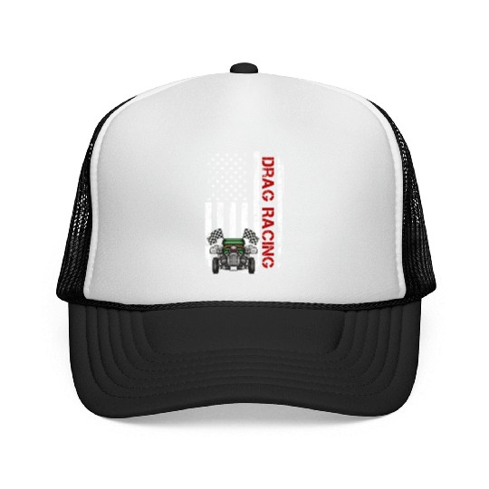 Cool Drag Racing Design For Men Women Drag Race Trucker Caps