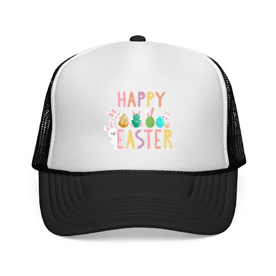 Easter egg hunt Trucker Caps for little and big boys