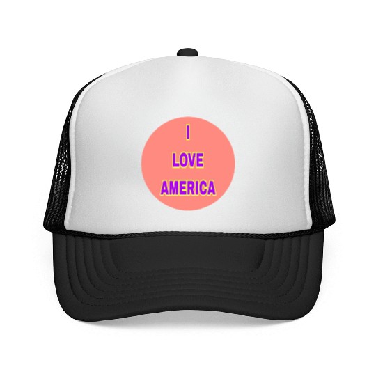 I LOVE AMERICA SUPER QUALITY Trucker Caps