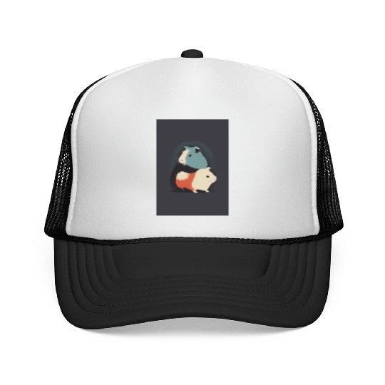 Guinea Pig 1 - Japanese Retro Art Trucker Caps