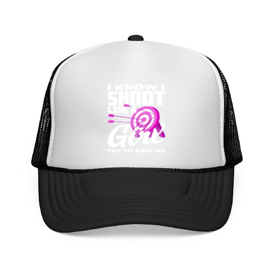 Women Archer Archery Trucker Caps