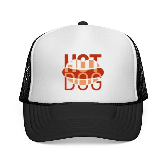 hotdog grapic icon Trucker Caps