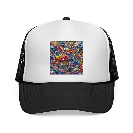 Graffiti Pulse Trucker Caps