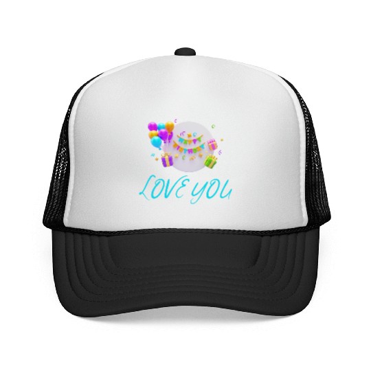 FAMILY - LOVE YOU Trucker Caps