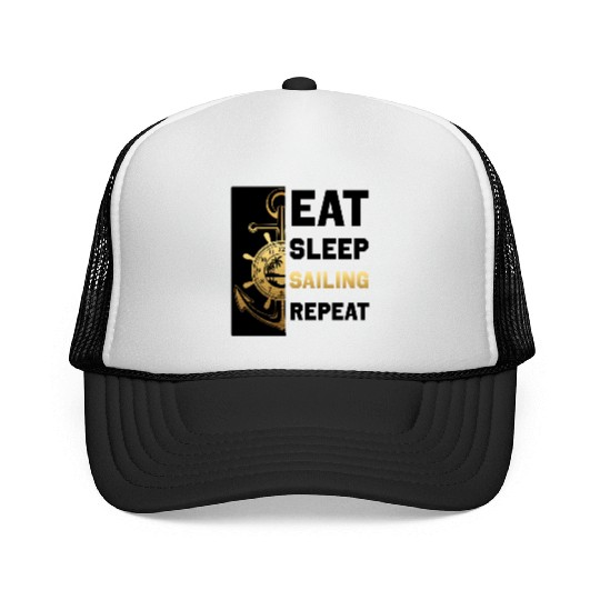 sailor seafarers mariners fun anchor lifestyle sun Trucker Caps