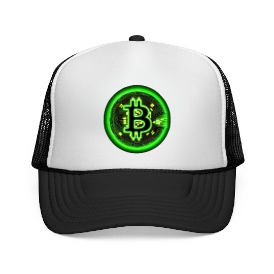 Crypto Currency Coin Vintage Bitcoin Cryptocurrenc Trucker Caps