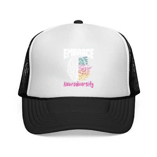 embrace neurodiversity - Embrace ADHD Autism ASD Trucker Caps