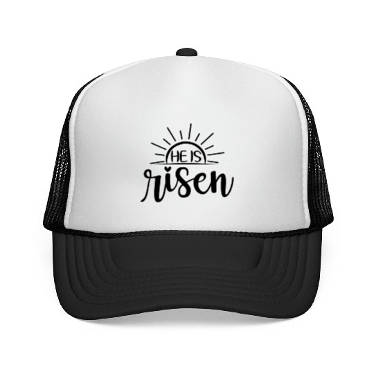 He Is Risen Sunrise Christian Easter Jesus Trucker Caps