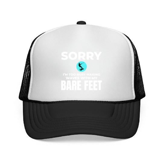 Barefoot Water Skiing Extreme Sports Barefooting Trucker Caps