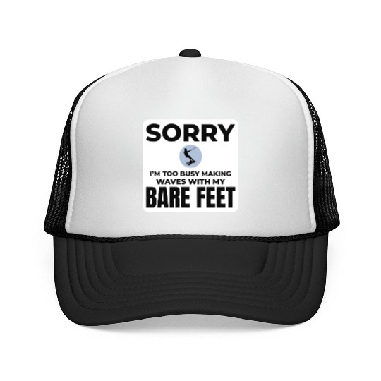 Barefoot Water Skiing Extreme Sports Barefooting Trucker Caps