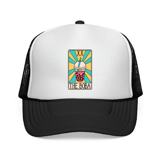 Boba Tarot Card - Bubble Tea Trucker Caps