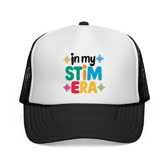 In My Stimulation Era Autism Spectrum Autism Trucker Caps