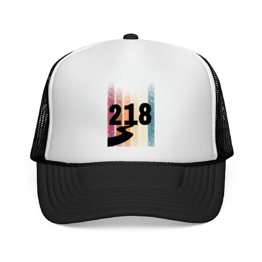 218 Area Code Retro Minnesota Duluth Trucker Caps