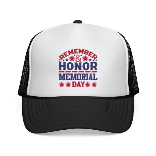Memorial day ! respect for all Trucker Caps