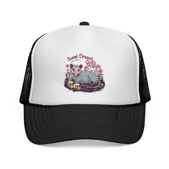 sweet dreams goth possum Street Cats Squad Trucker Caps