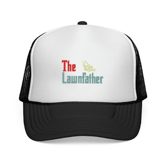 Lawn Mowing Lawnfather Father's Day Funny Trucker Caps