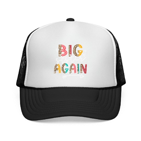 Big Sister Again Soon To Be Sis Announcement Trucker Caps