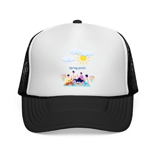 Spring picnic 1 Trucker Caps