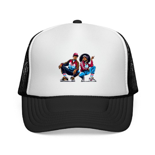 AI 1980s B-Boy & FlyGirl GTA Style Trucker Caps