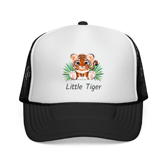Cute animal little tiger. Trucker Caps