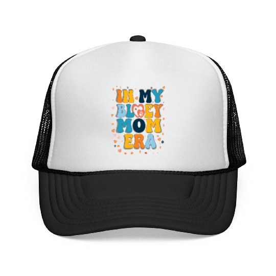 Women in My Mom Era Mama Dog Paw Funny Letter Trucker Caps