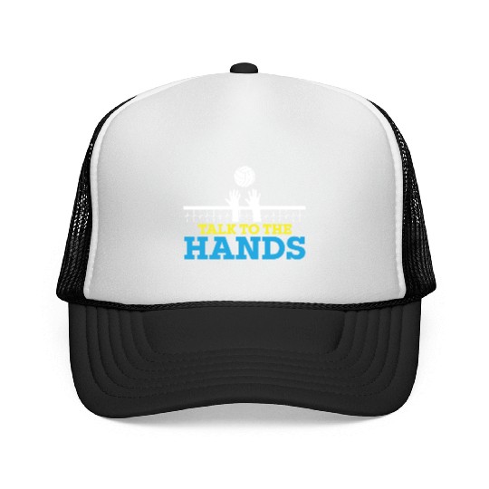 Funny Volleyball Player Talk To The Hands Trucker Caps