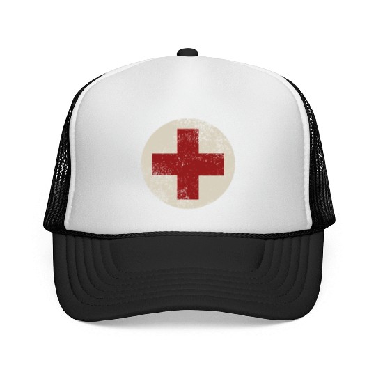 WW2 Combat Medic Symbol Trucker Caps