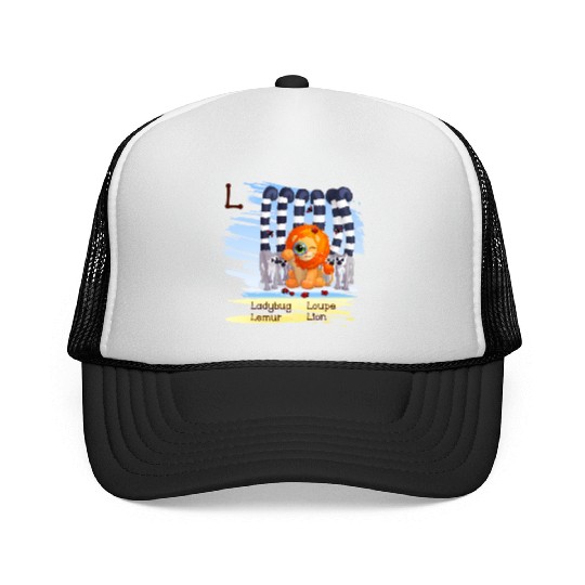 L Alphabet Ladybug Loupe Lemur Lion Trucker Caps