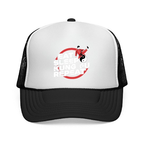 Kung Fu Chinese Kung Fu Asian Kung Fu Self defense Trucker Caps