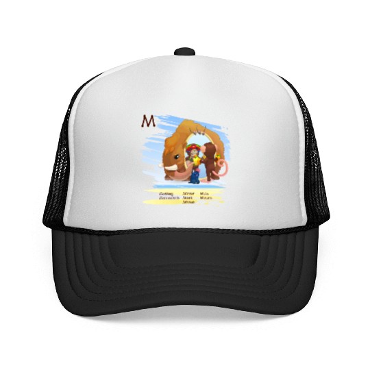 M Alphabet Monkey Mirror Mole Mouse Mask Mammonth Trucker Caps
