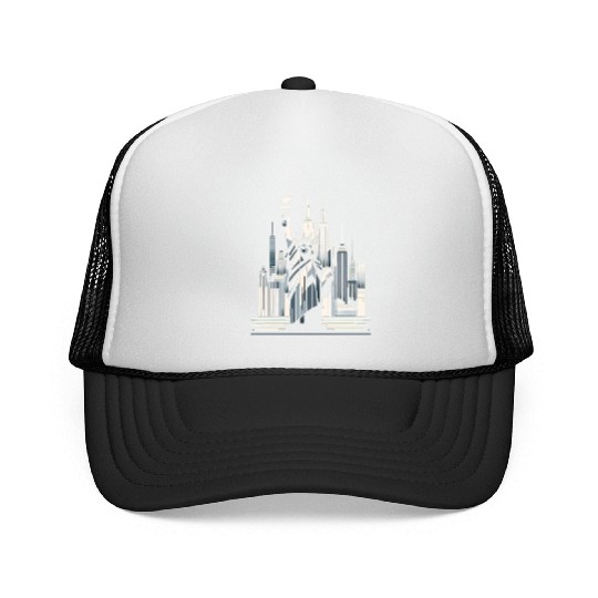 Statue of Liberty Embrace Trucker Caps