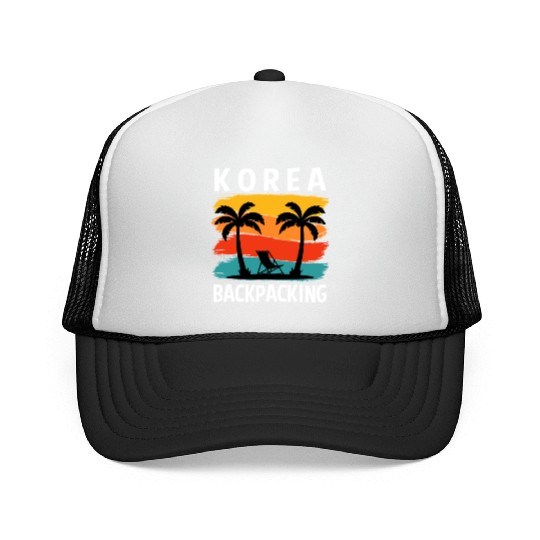 Korea Retro Adventure Wilderness Backpacking Trucker Caps