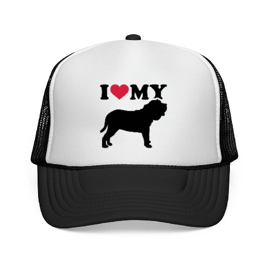 I love my Neapolitan Mastiff Trucker Caps