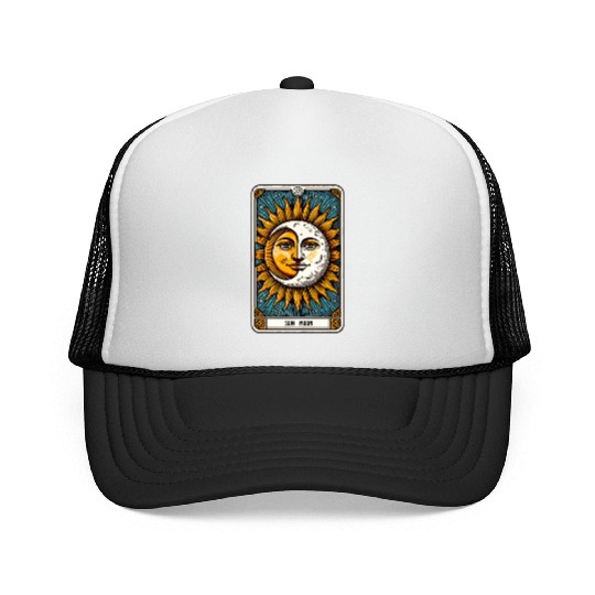 Tarot Card Sun Moon Trucker Caps