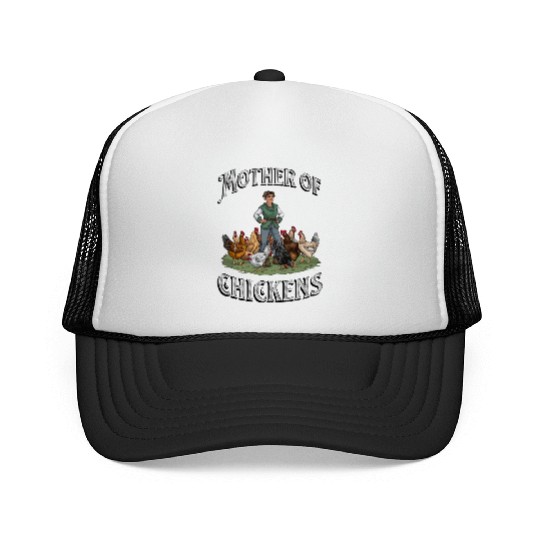 Mother of Chickens Funny Farmer Women Trucker Caps
