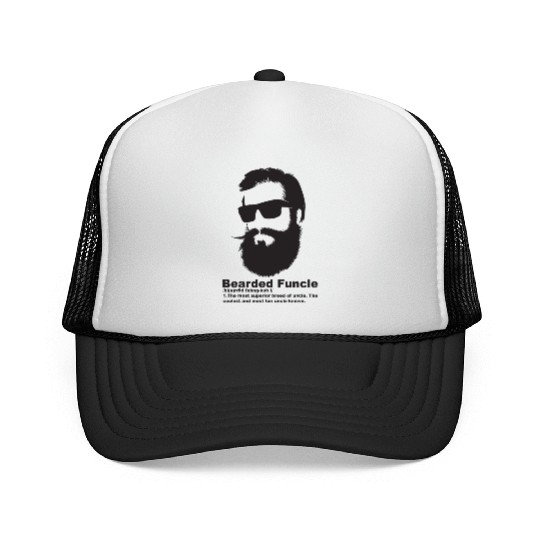Cool Bearded Funcle - Birthday My Fun Uncle Trucker Caps