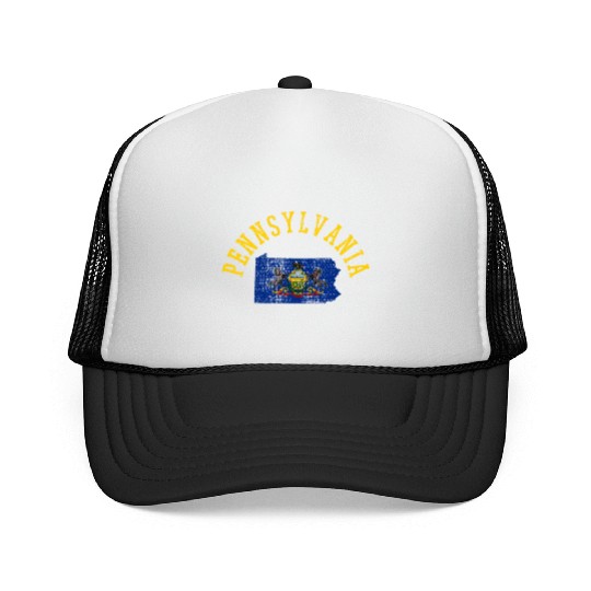 Embrace Your Roots with Pennsylvania Patriot Flag Trucker Caps