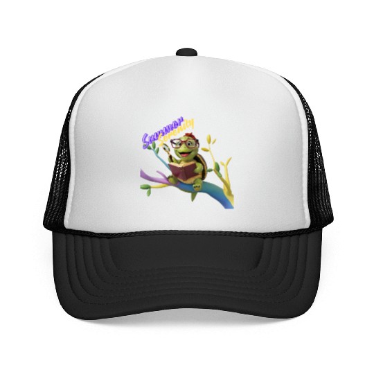 Cute Little Green Sea Turtle for Summer Aesthetic Trucker Caps