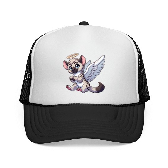 Hyena angel wings halo Trucker Caps