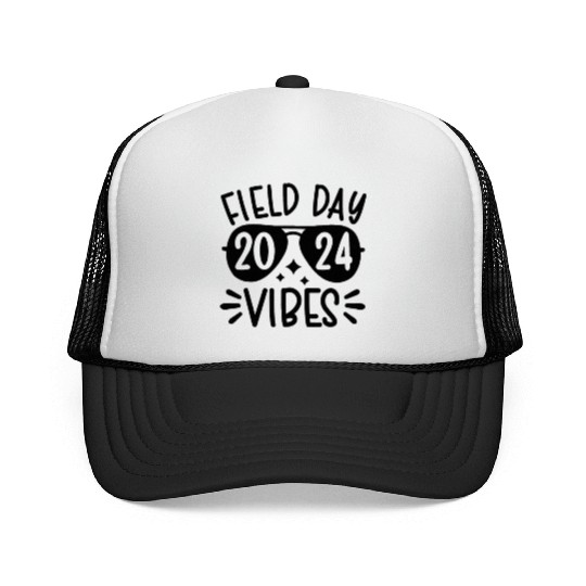 Field Day Vibes 2024 Sunglasses Teacher Field Day Trucker Caps