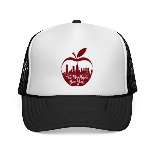 NYC Skyline Apple: Creative Trucker Caps
